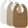 Set van 3 badstof slabben - 3-pack basic badstof offwhite/sand/toffee